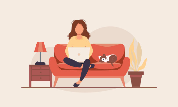 远程教育女子在线教育图片下载