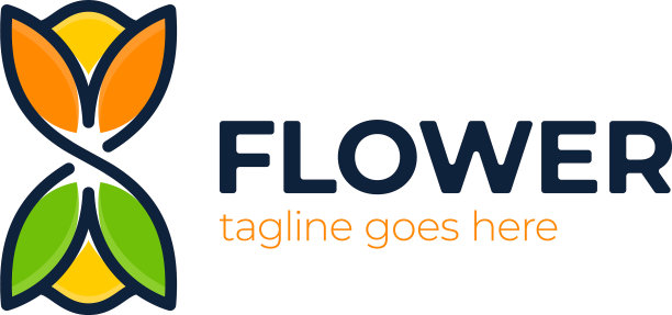 花卉无限标志绿色无限标志模板图片下载