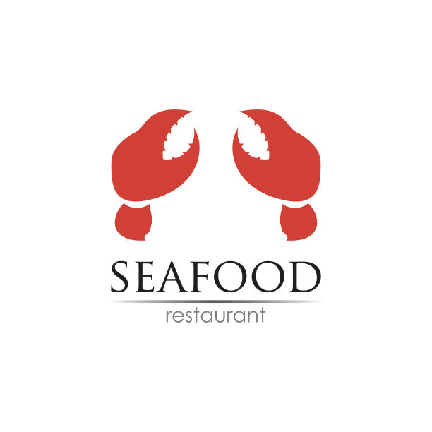 海鲜餐厅标识设计及鱼食图片下载