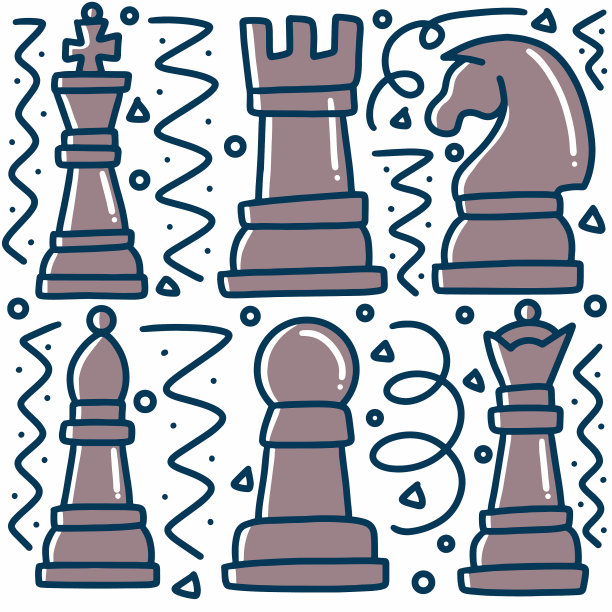 手绘各种棋牌涂鸦集图片下载