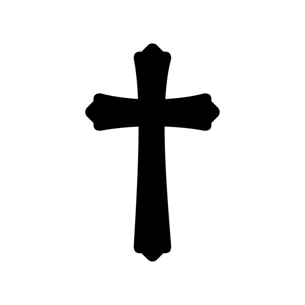 基督教的十字架。万圣节幽灵吸血鬼防御交叉设计矢量图片下载