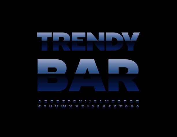 向量时尚符号时尚酒吧。闪亮的字母和数字图片下载