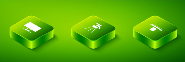 设置等距三脚架豪华轿车和地毯图片下载