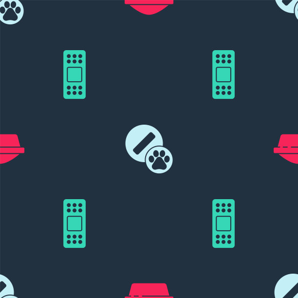 放置宠物食品碗，狗药丸和绷带图片下载