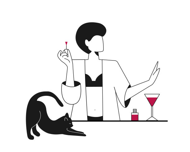 一个女人把指甲涂成红色。图片下载