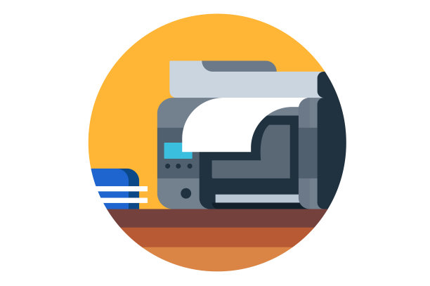 在木桌上打印文件图片下载