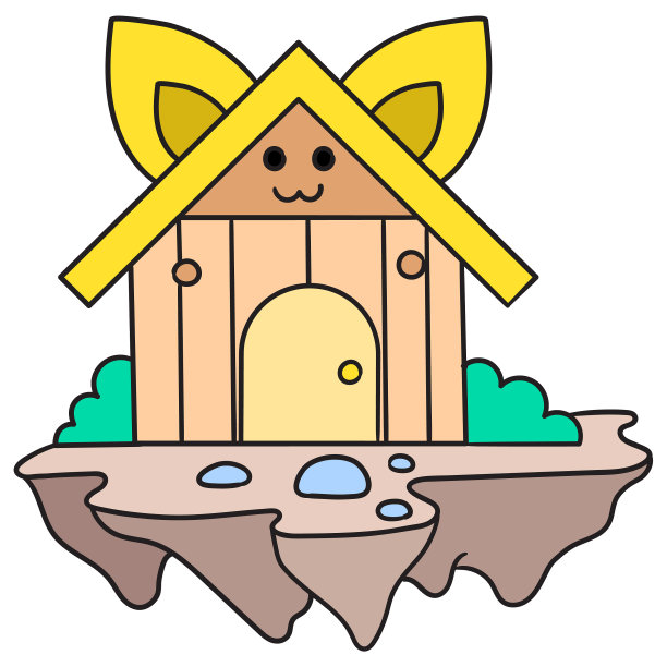 画木制的宠物笼子，涂鸦卡哇伊涂鸦图片下载