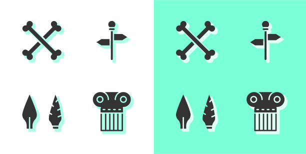 设置古代立柱跨越人类骨头石器时代图片下载