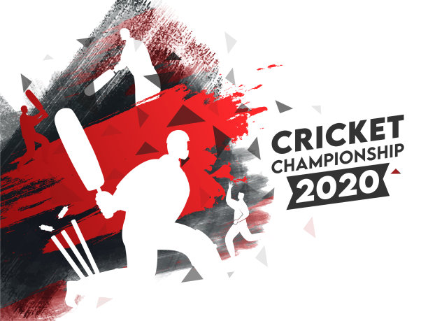 板球运动员摆出不同姿势图片下载