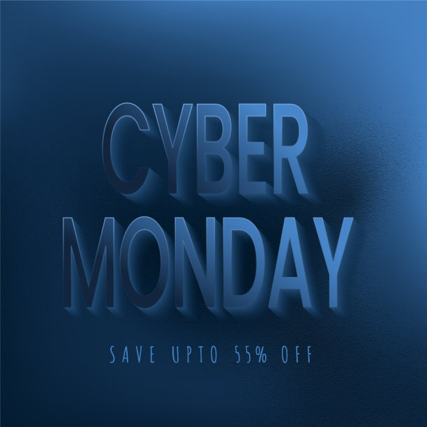 3d网络星期一文本55折扣优惠图片下载