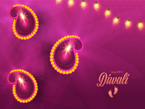 俯视图照明油灯diya和图片下载