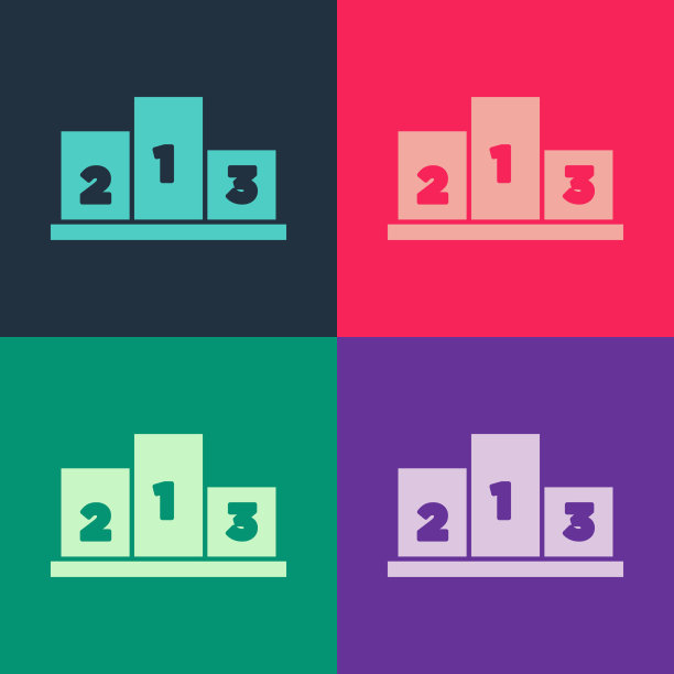 波普艺术奖超过体育冠军领奖台图标图片下载