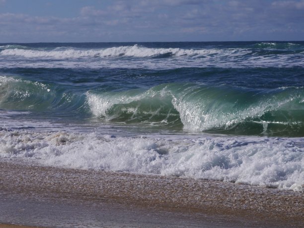 2018年11月法国朗德海滩浪图片下载