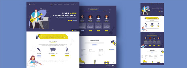 学习音乐，无论何时你想要登陆页面设计图片下载