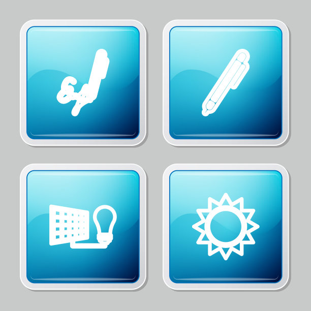 集线签名笔和太阳能板图片下载