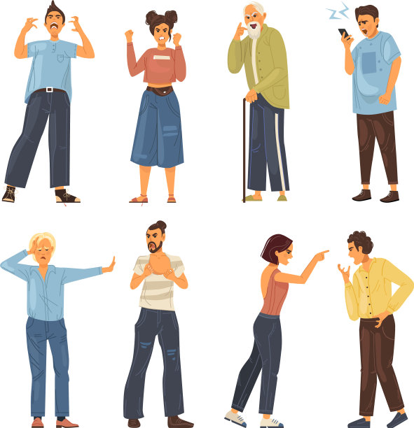 愤怒的人、冲突的同事图片下载