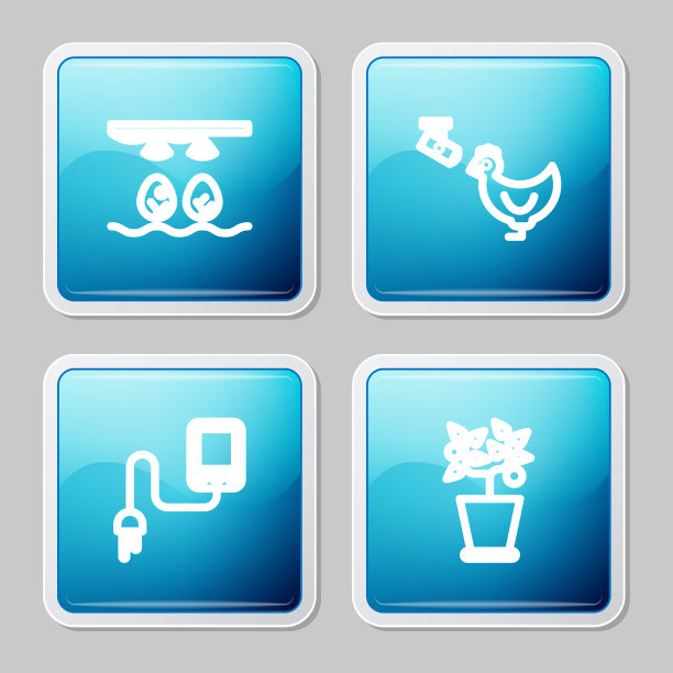 设置线智能农场与球茎和种植鸡图片下载