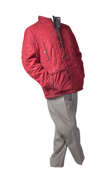 男人的夹克和裤子孤立在白色背景。图片下载