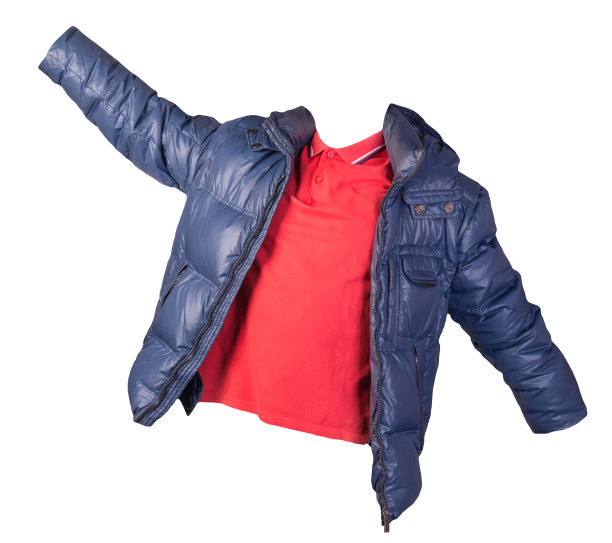 男子t恤和夹克孤立在白色背景。休闲装图片下载