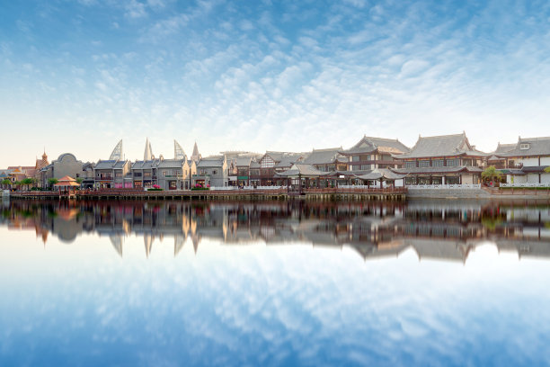 中国海南海花岛临海商业街图片下载