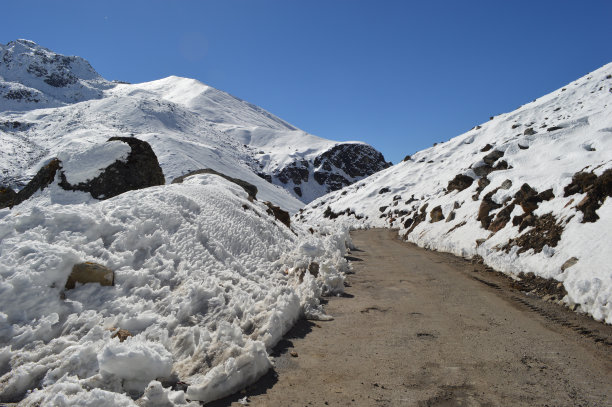 yumthang山谷，印度锡金的零点图片下载