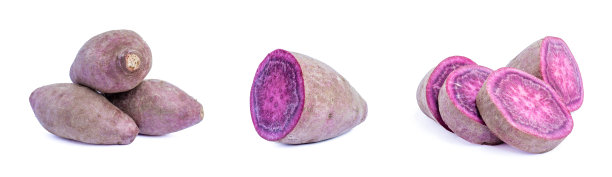 收集孤立的白底红薯图片下载