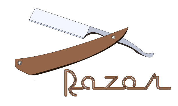 发廊用的危险复古剃须刀图片下载