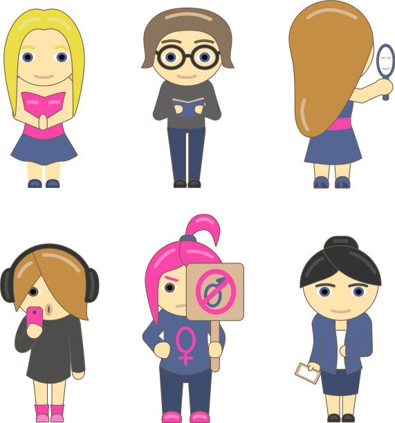 设置不同类型的女孩图片下载