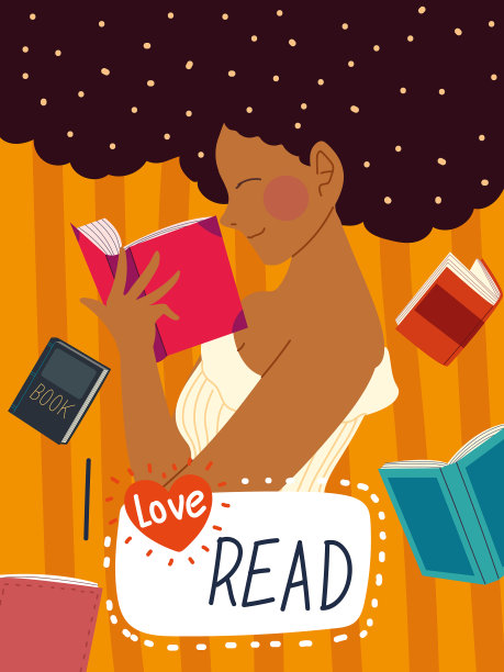 爱读书的美女用书读书图片下载