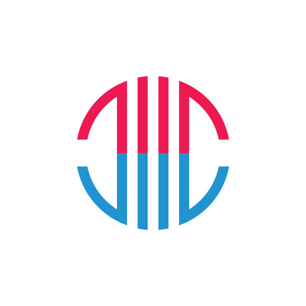 条纹圆形几何线条标志图片下载