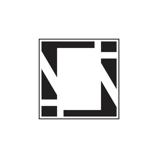 字母il方形几何框架标志图片下载