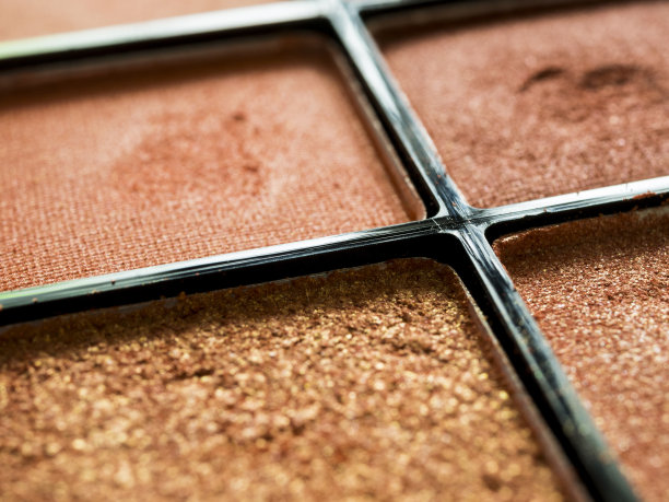 用过的眼影包的特写图片下载