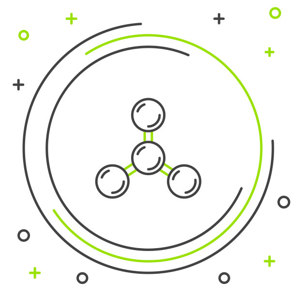 线分子图标孤立在白色背景上图片下载