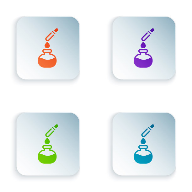 彩色试管和烧瓶化学实验室测试图片下载