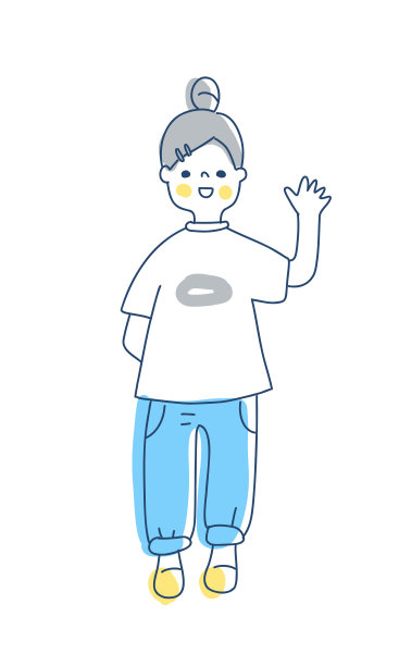 女孩挽着发髻，面带微笑图片下载