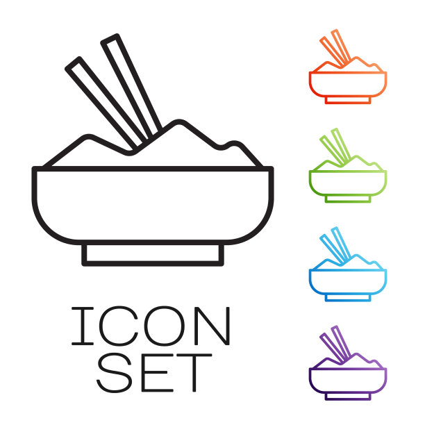 米饭在碗里用筷子画上黑线图片下载