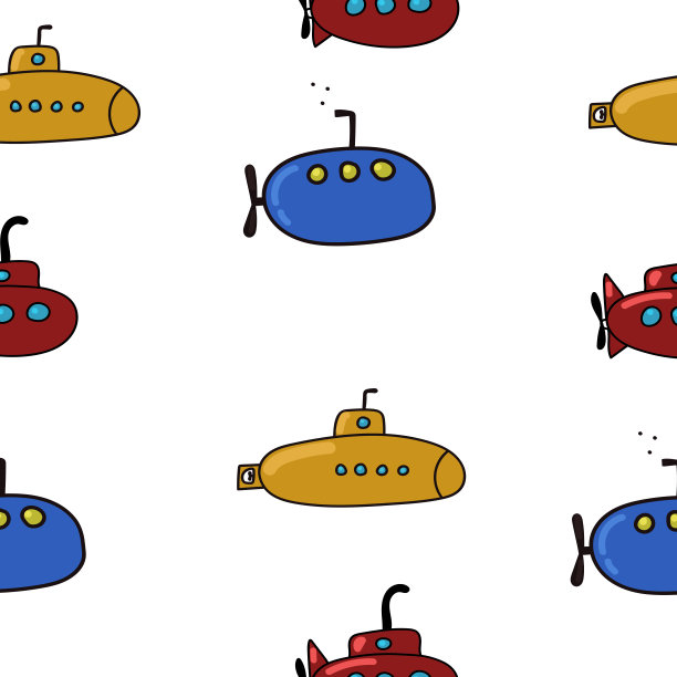 无缝pattern.Ship。卡通风格。矢量图像儿童。可用于海报、邀请函、纺织品、t恤、传单等图片下载