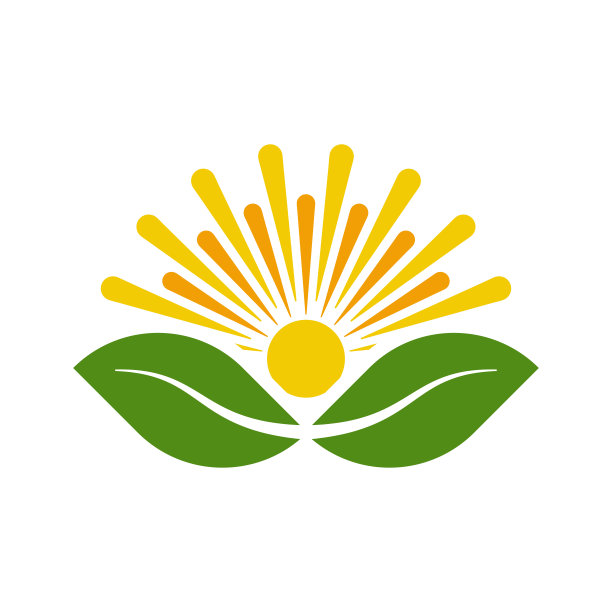 自然太阳标志模板矢量图标图片下载