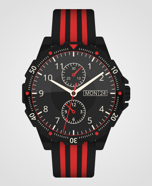 手表男手表上隔离白色图片下载