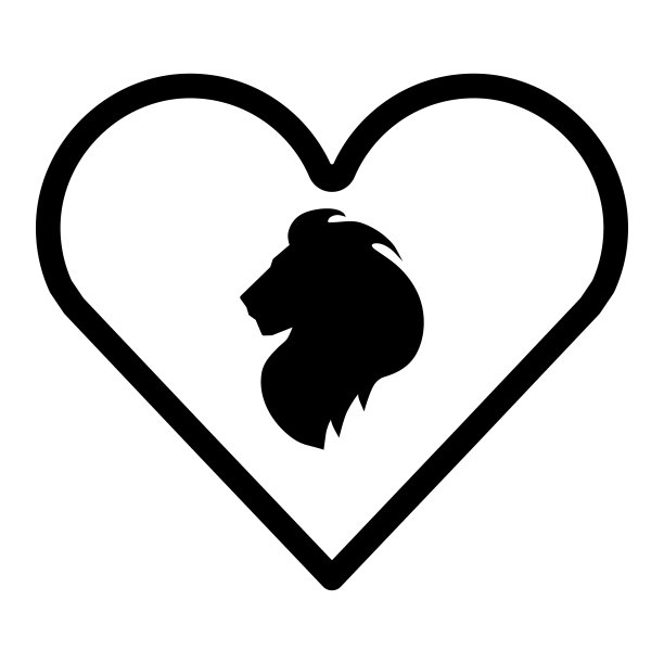 头狮标志矢量图标图片下载