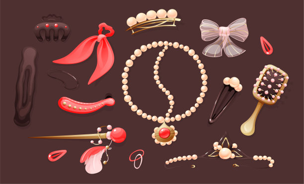 理发师为时髦漂亮的发夹图片下载