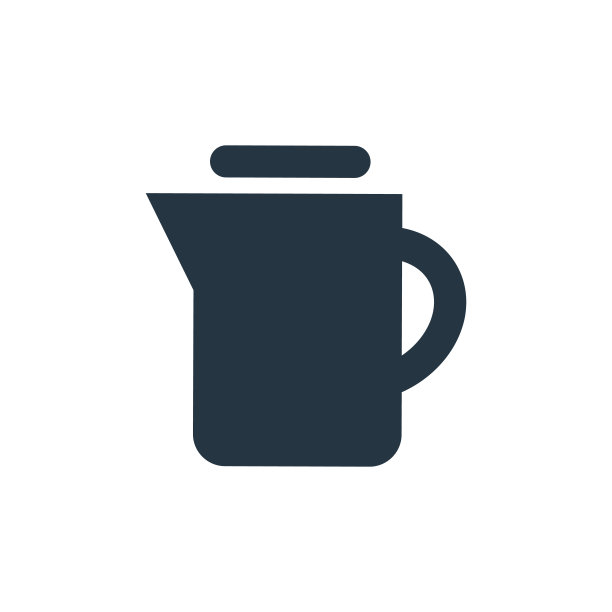 壶图标。符号壶图标用于网站设计和移动，应用程序开发，打印。水壶图标从充满厨房用具收集孤立的白色背景。图片下载