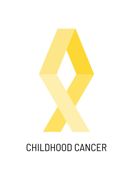 儿童癌症意识的象征。图片下载