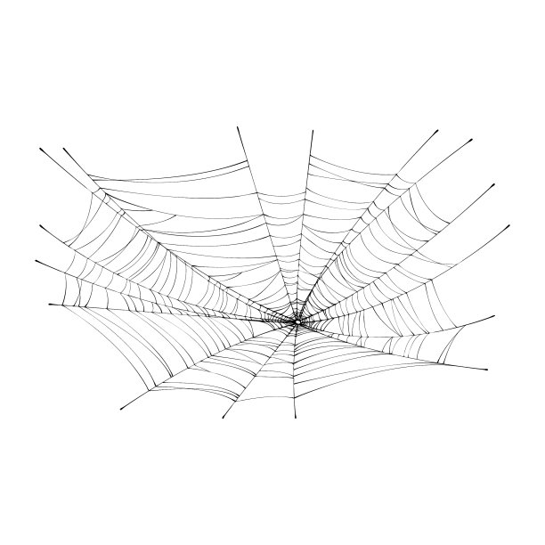 蜘蛛网网络背景。万圣节蜘蛛网，框架和边框，恐怖元素的装饰。矢量插图，孤立黑白线艺术，素描，涂鸦图片下载