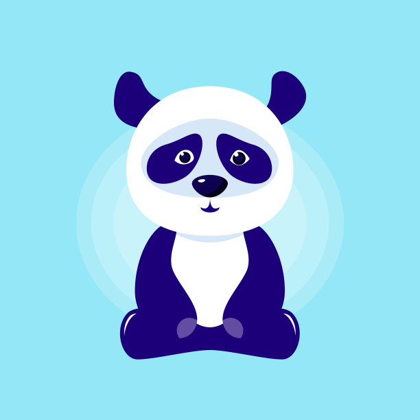 熊猫矢量图图片下载