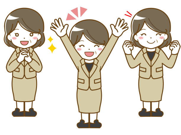 一个穿着西装的中年妇女的有趣表情图片下载