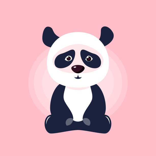 熊猫矢量图图片下载