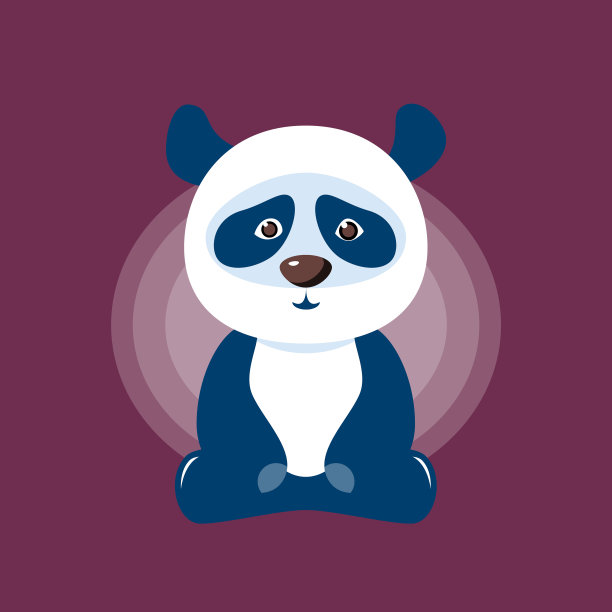 熊猫矢量图图片下载
