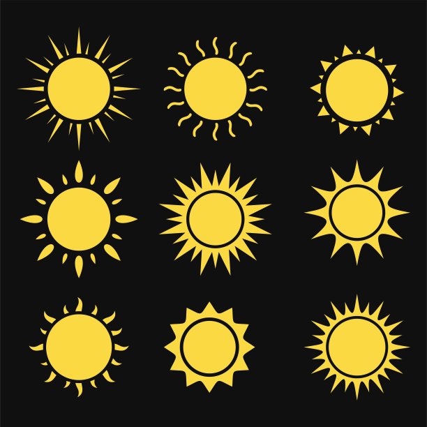 太阳图标图片下载