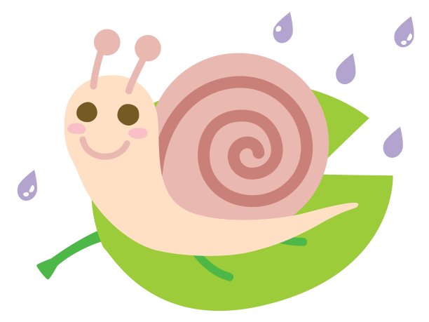 蜗牛的插图图片下载